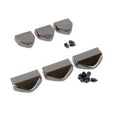 brand yarn 皮包裝用鎖扣組 13mm 3入+19mm 3入, 1套, 黑鎳