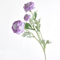 Ju and Ji 室內裝飾牡丹花假花 52cm 3入, 紫色