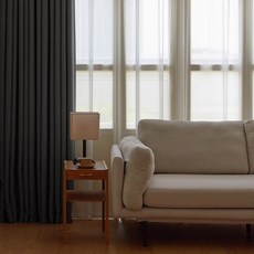 maatila Terrace亞麻客廳窗簾, Charcoal Gray