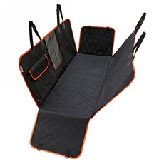 River Fox 狗狗後座全罩皮革型大型犬汽車座椅, 黑色