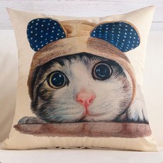JCP 可愛貓咪印花抱枕套