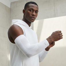 ENERSKIN NEW E75 壓力護肘套 單個 右側, 白色, 1個