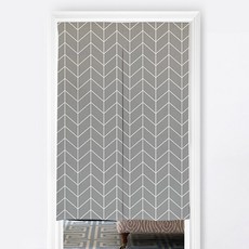 Ahope 含桿黑色時尚現代隔間窗簾, Type 19