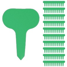 SOFTHOLIC 圓形彩色花盆植物名牌 100入, 綠色