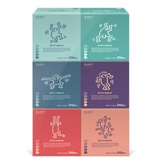 Hanyeji 雙層迷你抽取式面紙 Keith Haring款, 250張, 6盒