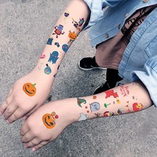 nawatto 萬聖節2 紋身貼紙, 10個, 隨機出貨