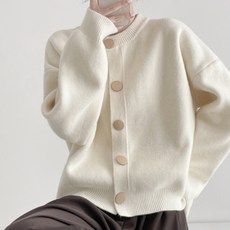 Sonio 女款大鈕扣寬鬆版針織開襟衫