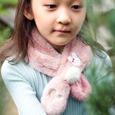 momo FRIENDS Roraailey女童絨毛圍巾 MA1084