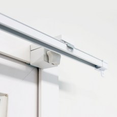 Kamsungnamja 免鑽孔軌道用掛鉤 + 窗簾軌道, 白色