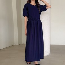 率性風格抽繩孕婦洋裝