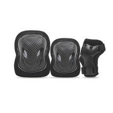 Airwalk 兒童直排輪護具組, 黑色的, 1組