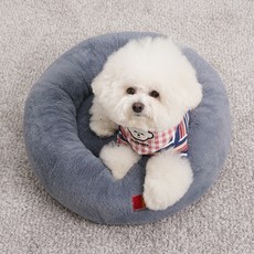 REDPUPPY 寵物 Willa Cozy 圓形坐墊, 深灰色