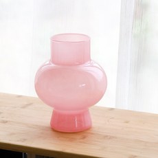 미르노아 심플 프렌치 스타일 오브제 유리화병 MMM3521, 핑크