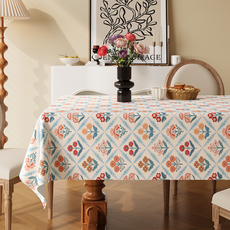델리리움 산뜻한 플라워 패턴 방수 고급 식탁보, type 2, 1개, 120 x 160 cm