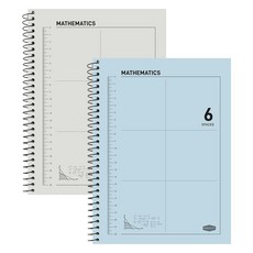 핑크풋 6분할 수학 연습장, 랜덤발송, 2개