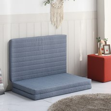 침대생각 접이식 3단 70T 메모리폼 매트리스 + 커버 세트