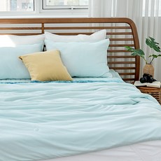 huggle 雪酪涼感夏季薄被, 水藍色