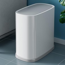 Medipure 按壓式窄型垃圾桶, 白色