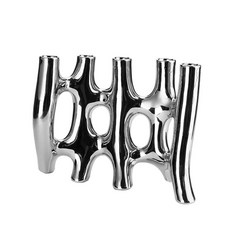 創意抽象雕塑客廳花瓶 YT_RA299, 銀色