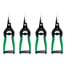 블럭마트 스테인리스 뾰족한 원예가위 그린 DJY-192T, 4개