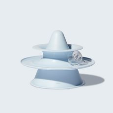 寵物零食球軌道玩具, 藍色, 1個