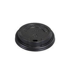 일반 종이 핫컵 뚜껑 일반 흑색 지름 83mm x 높이 20mm, 1000개, 1개, 머그리드형