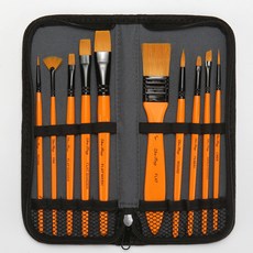 Marketpia 美術水彩畫筆組 01 棕色, 1套, 10種