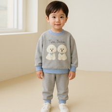 키즈꼬모 아동용 숑숑이 상하의 세트