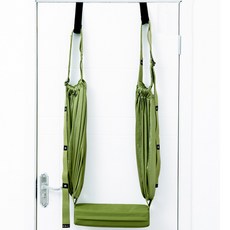 全方位室內空中瑜珈吊床, 綠色, 1個