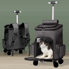 DING DONG PET 寵物假日外出包兼後背包, 黑色