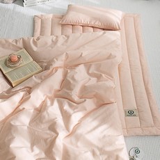 棉質素色午睡被子組, 珊瑚粉