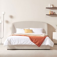 아로미가구 스테이 패브릭 침대 + 파워 포켓 독립 매트리스 방문설치, 샌드아이보리