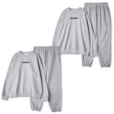 Simile 男性 December 印花日常寬鬆版運動服4件組