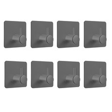 디오셀 다용도 무타공 접착식 사각걸이, 블랙, 1개