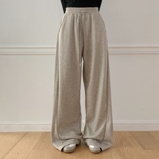 Planday 女性長版/短版芭比燈芯絨側邊抓褶寬版鬆緊腰刷毛運動褲