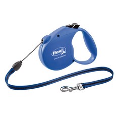 flexi 飛萊希 狗狗標準型自動牽繩, 藍色, 1個
