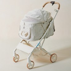 寵物 Tudandan 手推車, 奶油象牙白, 1個