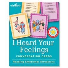 eeBoo iHerd 你的感覺面部表情手勢英語學習卡, 混色