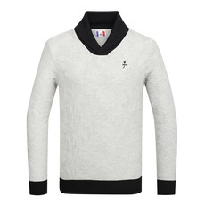 까스텔바작 남성용 숄에리 자가드 짜임 니트 BGAWSW207