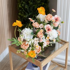 花樹人造花 春日杏色花園中心擺飾, 1個, 混合色