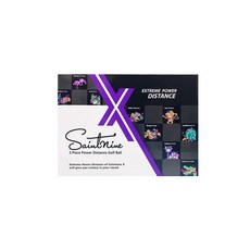Saintnine 高彈力高爾夫3層球, 白色, 1個, 12個