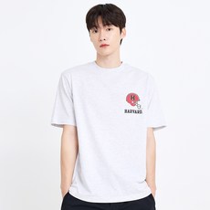 펠트 남녀공용 스몰 헬멧 로고 통기성 반팔티셔츠 PA2TSU203