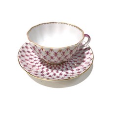 Imperial Porcelain Net Blues 2 鬱金香茶杯和碟子 250ml, 混色, 1個