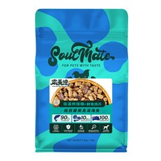 SoulMate 索美達 低溫烘焙糧 + 鮮食肉片, 紐西蘭南島深海魚, 1.8kg, 1袋
