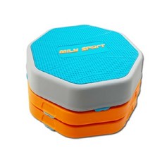 多邊形可調高度瑜珈平衡墊 VI_PO5, 藍色 + 橙色