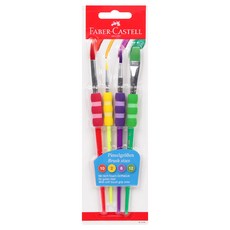FABER-CASTELL 輝柏 玩耍和跑步握把油漆刷 4 件套, 1套, 混合顏色