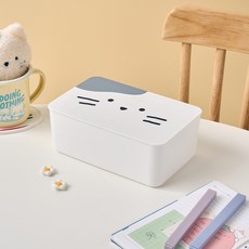 모던하우스 버터샵 밀크캣 물티슈 케이스, 화이트, 1개