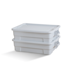 라이피스트 국내 제조 자이언트 대용량 리빙박스, 그레이, 60L, 2개