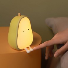 레나에너지 귀여운 아보카도 무드등 LED 실리콘 수면등 취침등 캠핑조명