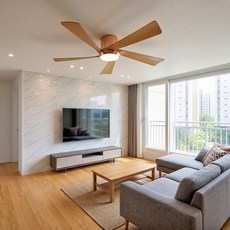 비츠조명 LED 캄브리즈 BLDC 천장 실링팬 조명 137cm, 로즈골드